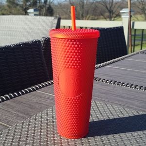 2021 STARBUCKS Red soft matte tumbler